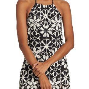 NWT Ramy Brook Irina Crochet Halter Mini Dress - size M